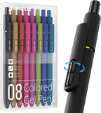 RetroColor Gel Pens - Pack of 8