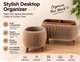 Modern Desk Organizer with Storage Lid