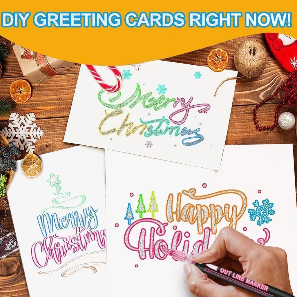 Outline Magic Markers - Pack of 12