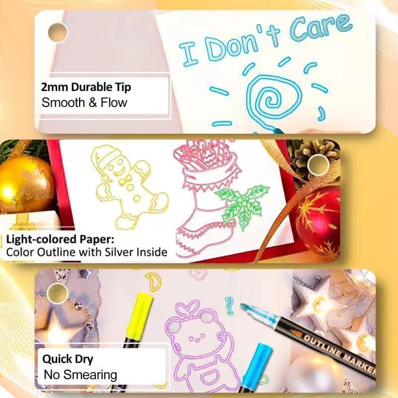 Outline Magic Markers - Pack of 12