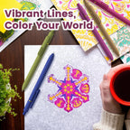 RetroColor Gel Pens - Pack of 8