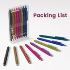 RetroColor Gel Pens - Pack of 8