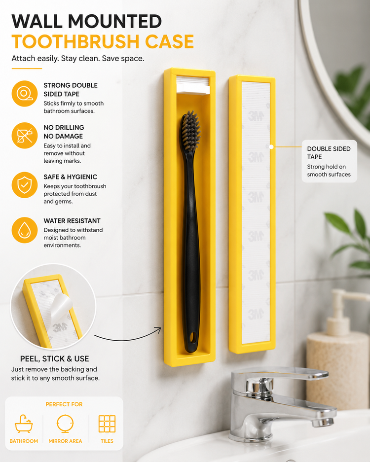 Travel Toothbrush Case – Clean, Compact & Convenient - Pack of 2