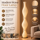 Modern Ribbed Floor Vase