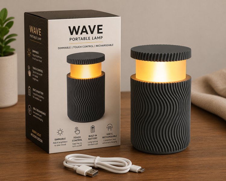 LED Wave Portable Lamp