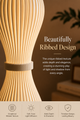 Modern Ribbed Floor Vase
