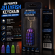 3D Printed Jellyfish Keychain - pack of 2