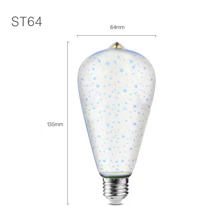 Chromatic Galaxy Glow LED Bulb – Magic 3D Accent Light