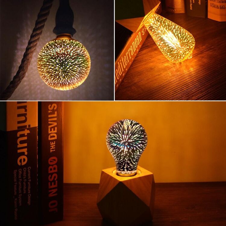 Chromatic Galaxy Glow LED Bulb – Magic 3D Accent Light
